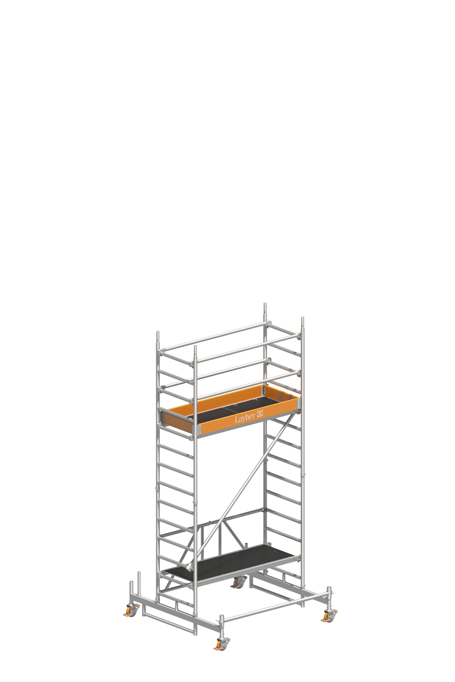 Layher Zifa P2 Rollgerüst 75x180 Arbeitshöhe 4,76 m (1406213)