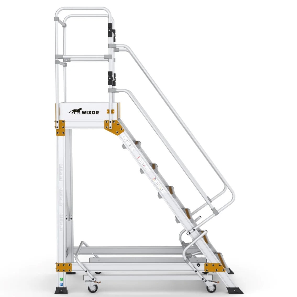 Podesttreppe 7 stufen | Handbremse