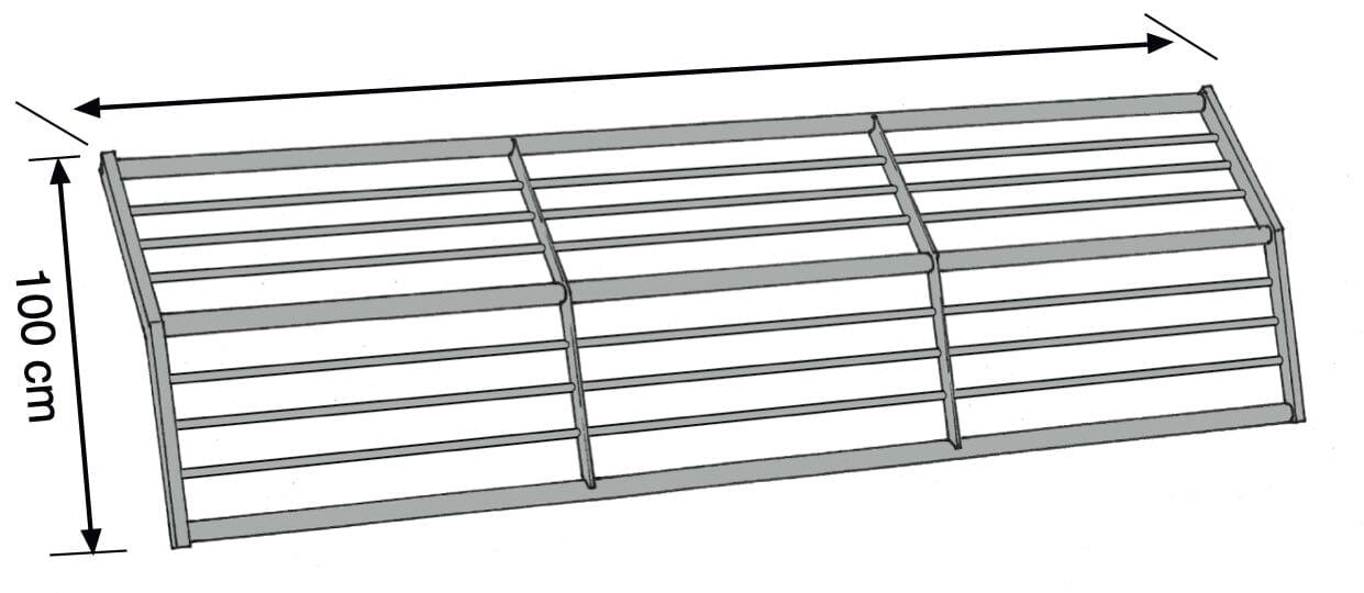 RSS Gitter für Schrägdach 3m RSS Einzelteile MyScuff