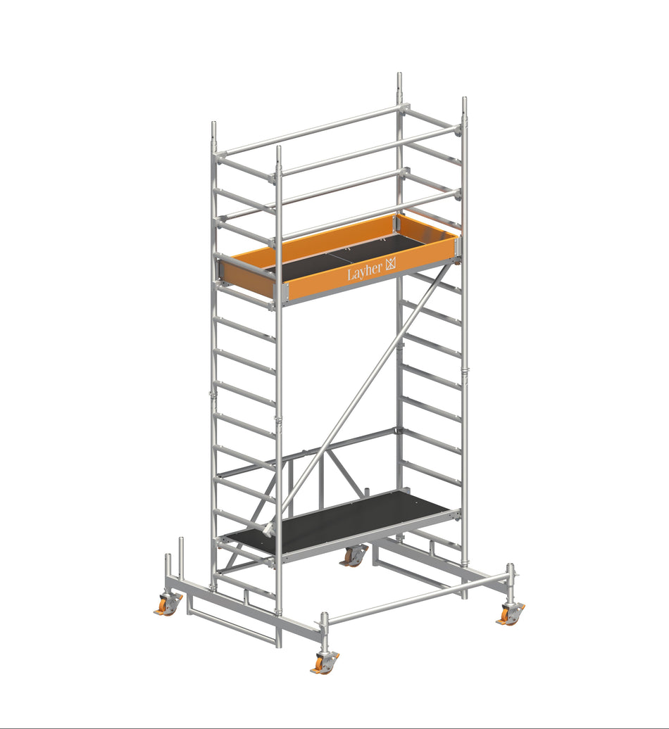 Layher Zifa P2 Rollgerüst 75x180 Arbeitshöhe 4,76 m (1406213)