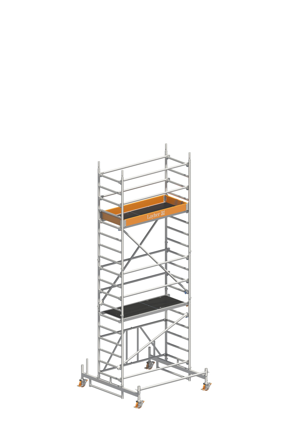 Layher Zifa P2 Rollgerüst 75x180 Arbeitshöhe 5,76 m (1406214)