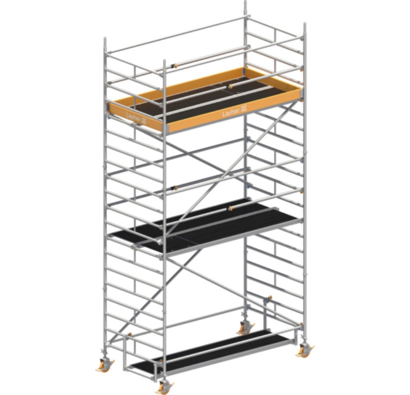 Fahrgerüst Layher Uni Breit P2 1412104 - Arbeitshöhe 6,2 m