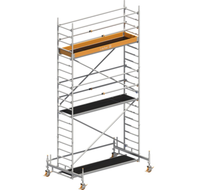 Fahrgerüst Layher Uni Standard P2 1411104 - Arbeitshöhe 6,35 m
