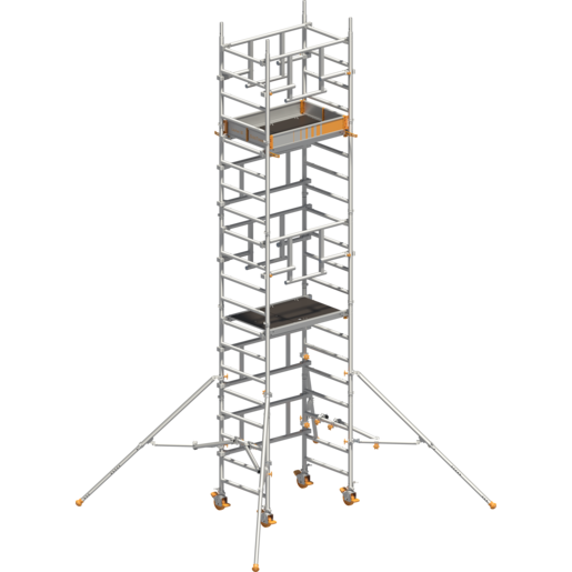 Fahrgerüst Layher SoloTower P2 SAFETYPLUS mit Doppelgeländer 1621104 - Arbeitshöhe 6,15 m