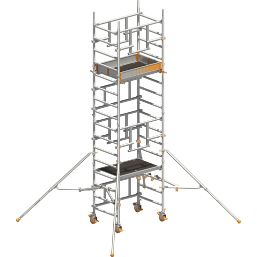 Fahrgerüst Layher SoloTower P2 SAFETYPLUS mit Doppelgeländer 1621103 - Arbeitshöhe 5,15 m