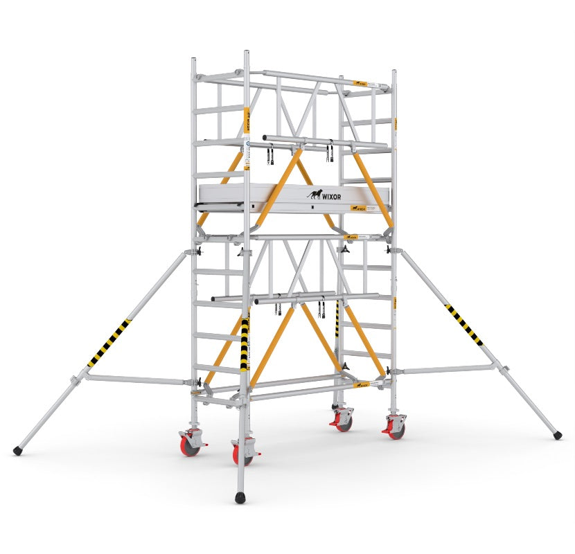 Wixor Fahrgerüst 190 | Feldbreite 75 | Sicherheitsgeländer XR1900752104 - Arbeitshöhe 4,2 m