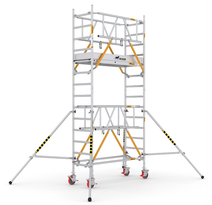 Wixor Fahrgerüst 190 | Feldbreite 75 | Sicherheitsgeländer XR1900752105 - Arbeitshöhe 5,2 m