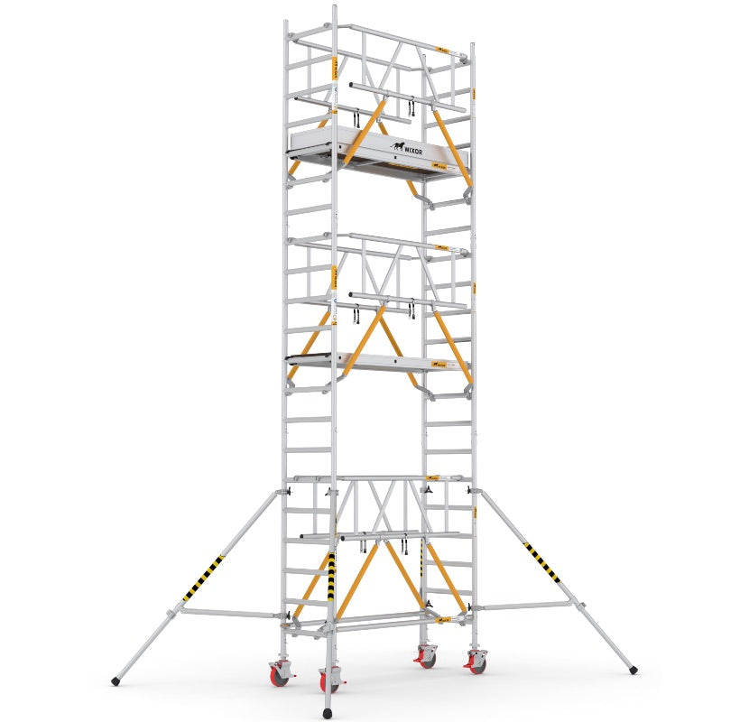 Wixor Fahrgerüst 190 | Feldbreite 75 | Sicherheitsgeländer XR1900752107 - Arbeitshöhe 7,2 m