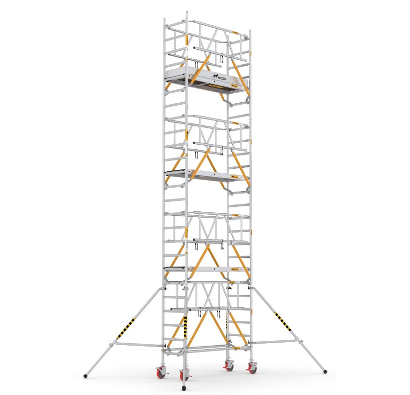 Wixor Fahrgerüst 190 | Feldbreite 75 | Sicherheitsgeländer XR1900752108 - Arbeitshöhe 8,2 m