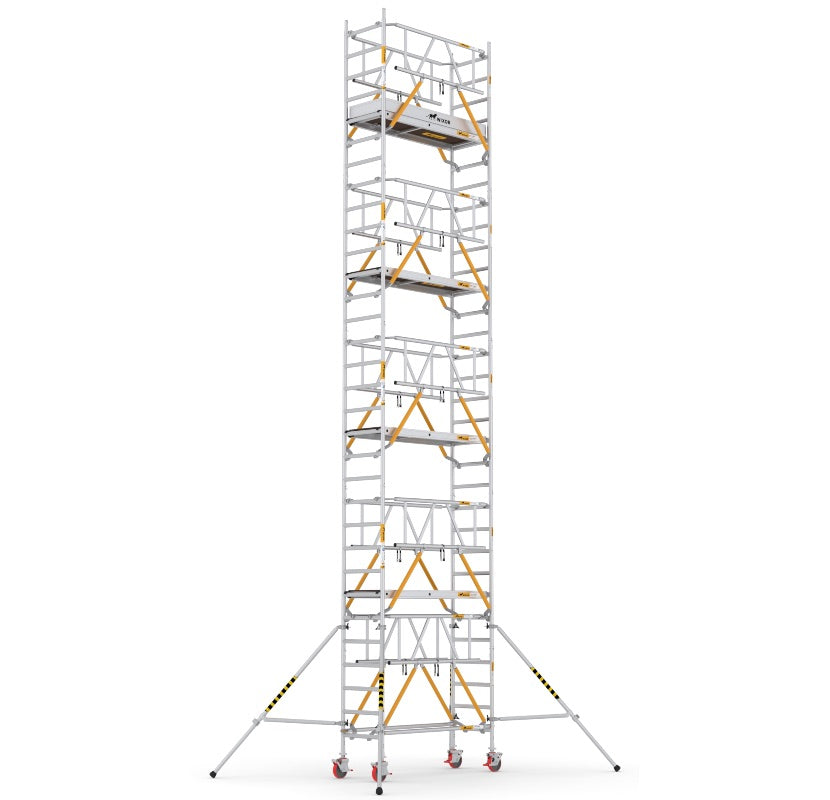 Wixor Fahrgerüst 190 | Feldbreite 75 | Sicherheitsgeländer XR1900752110 - Arbeitshöhe 10,2 m