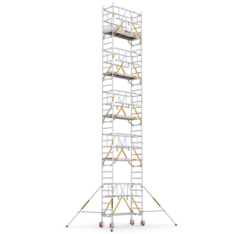 Wixor Fahrgerüst 190 | Feldbreite 75 | Sicherheitsgeländer XR1900752111 - Arbeitshöhe 11,2 m