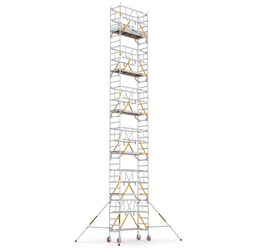 Wixor Fahrgerüst 190 | Feldbreite 75 | Sicherheitsgeländer XR1900752112 - Arbeitshöhe 12,2 m