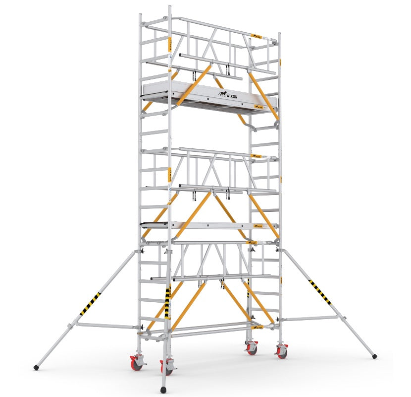 Wixor Fahrgerüst 250 | Feldbreite 75 | Sicherheitsgeländer XR2500752106 - Arbeitshöhe 6,2 m