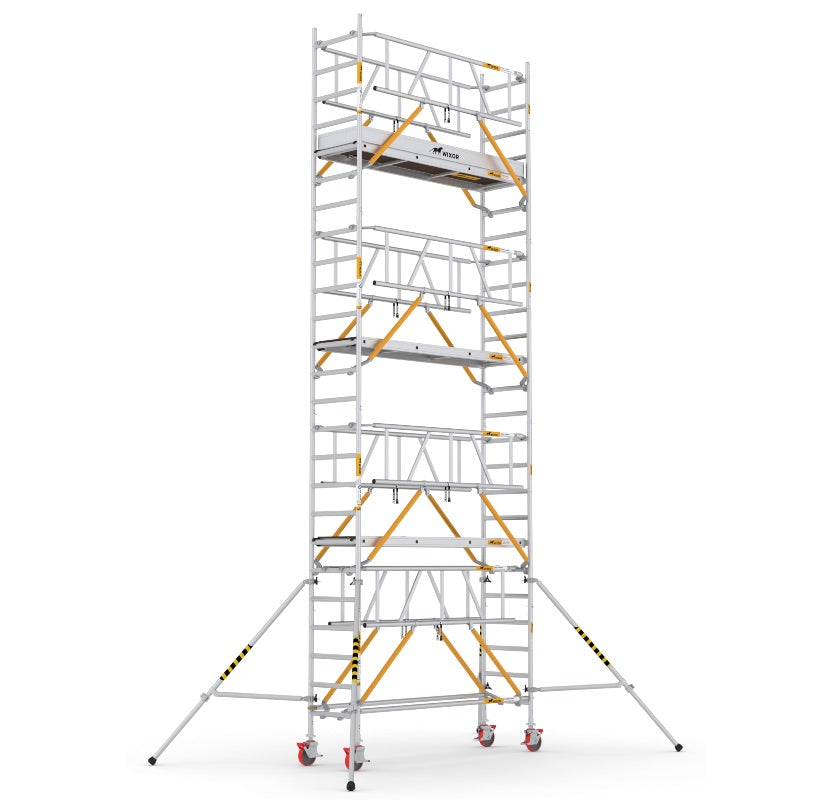 Wixor Fahrgerüst 250 | Feldbreite 75 | Sicherheitsgeländer XR2500752108 - Arbeitshöhe 8,2 m