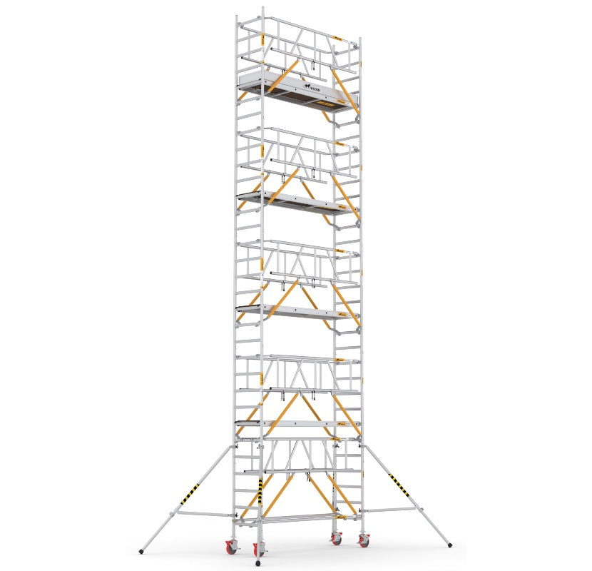 Wixor Fahrgerüst 250 | Feldbreite 75 | Sicherheitsgeländer XR2500752110 - Arbeitshöhe 10,2 m