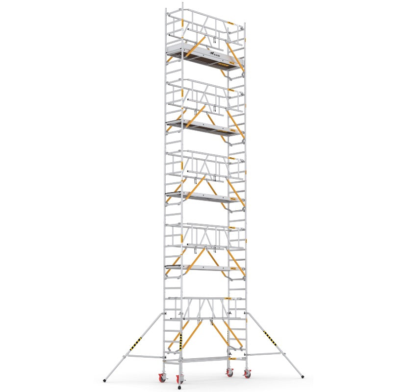 Wixor Fahrgerüst 250 | Feldbreite 75 | Sicherheitsgeländer XR2500752111 - Arbeitshöhe 11,2 m