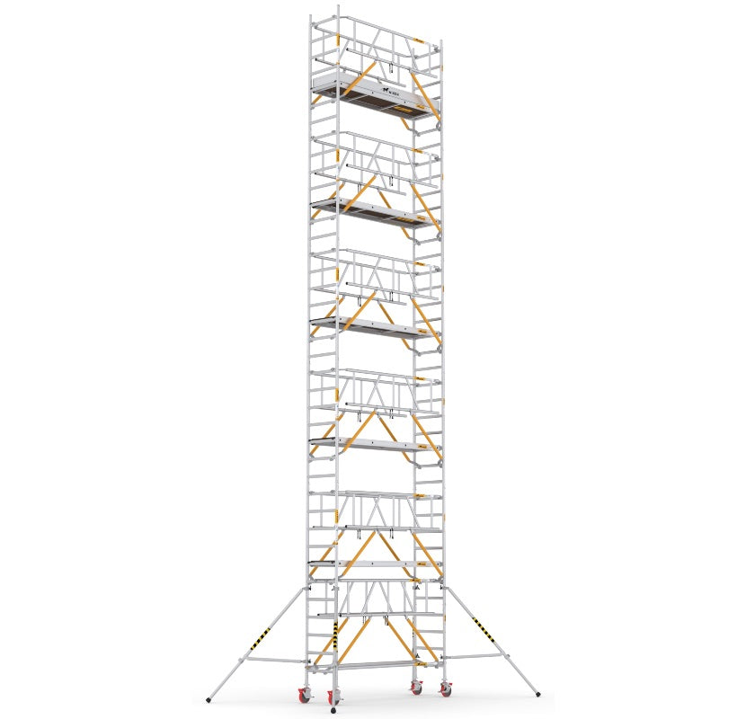 Wixor Fahrgerüst 250 | Feldbreite 75 | Sicherheitsgeländer XR2500752112 - Arbeitshöhe 12,2 m
