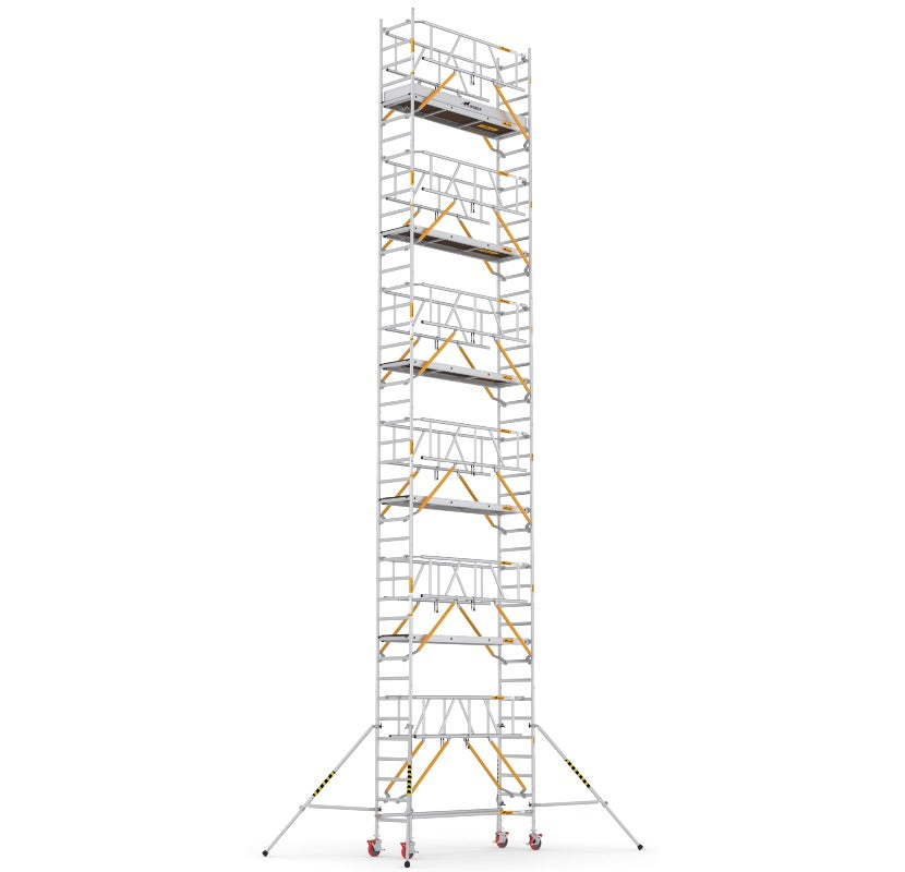 Wixor Fahrgerüst 250 | Feldbreite 75 | Sicherheitsgeländer XR2500752113 - Arbeitshöhe 13,2 m