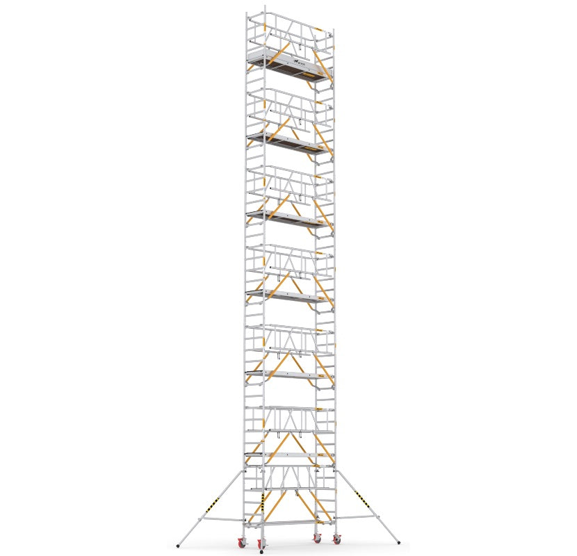 Wixor Fahrgerüst 250 | Feldbreite 75 | Sicherheitsgeländer XR2500752114 - Arbeitshöhe 14,2 m