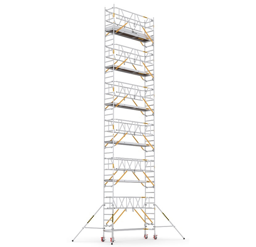 Wixor Fahrgerüst 305 | Feldbreite 75 | Sicherheitsgeländer XR3050752113 - Arbeitshöhe 13,2 m