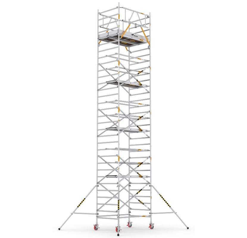 Wixor Fahrgerüst 190 | Feldbreite 135 | Streben + 2x Sicherheitsgeländer XR1901352210 - Arbeitshöhe 10,2 m