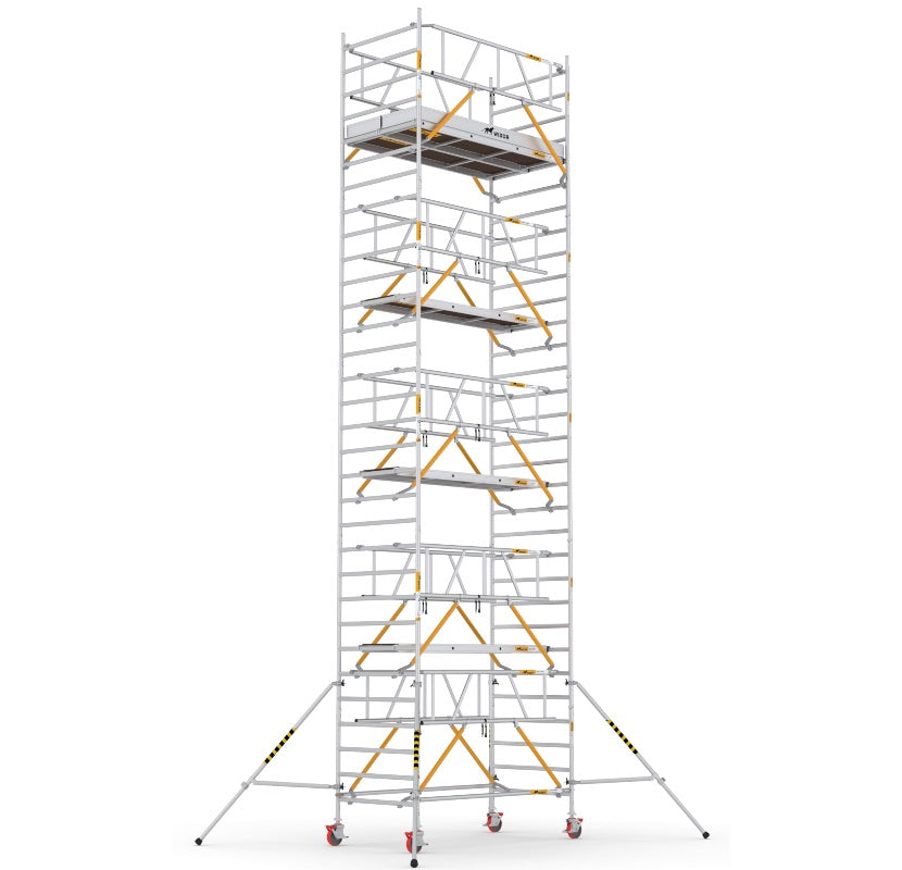 Wixor Fahrgerüst 250 | Feldbreite 135 | Sicherheitsgeländer XR2501352110 - Arbeitshöhe 10,2 m