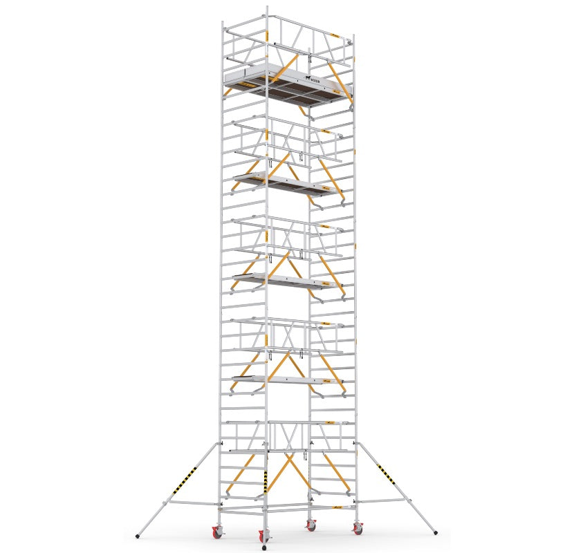 Wixor Fahrgerüst 250 | Feldbreite 135 | Sicherheitsgeländer XR2501352111 - Arbeitshöhe 11,2 m