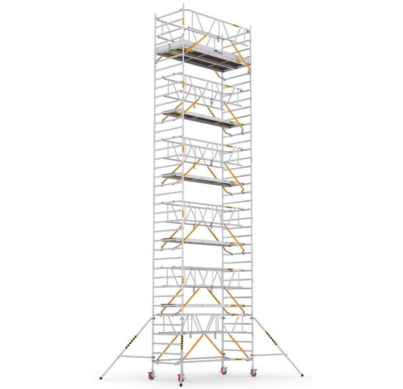 Wixor Fahrgerüst 305 | Feldbreite 135 | Sicherheitsgeländer XR3051352112 - Arbeitshöhe 12,2 m