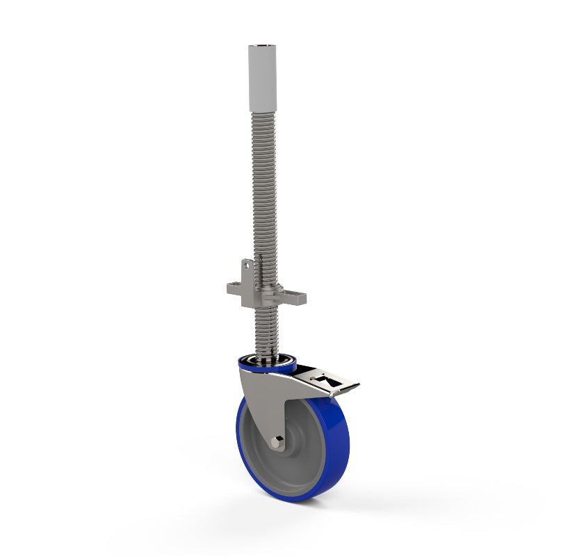 Alumexx ALX Lenkrolle - Stahlspindel - 200 mm – Nylon – 375 kg