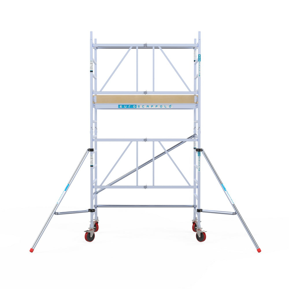 Aluminium Klappgerüst 90 cm breit mit Rollen