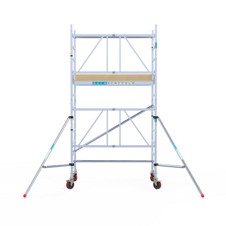 Aluminium Klappgerüst 90 cm breit mit Rollen