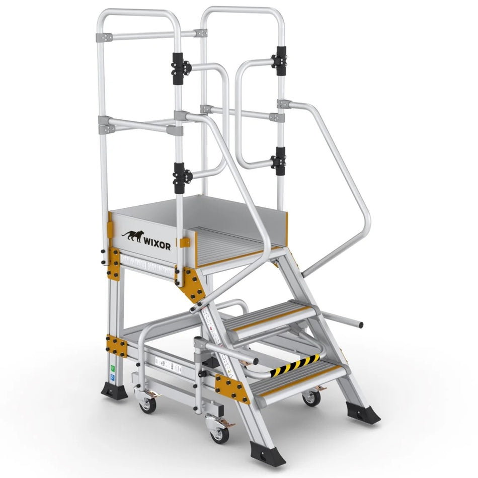 Podesttreppe 3 stufen | Handbremse