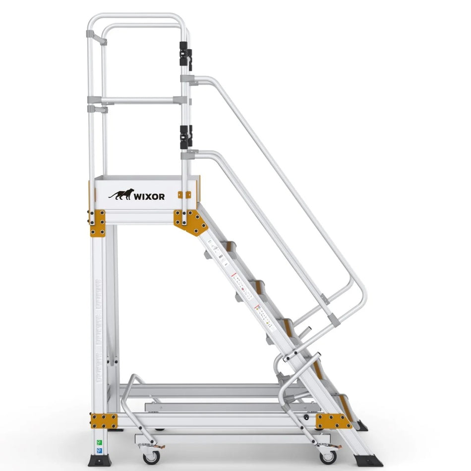 Podesttreppe 6 stufen | Handbremse