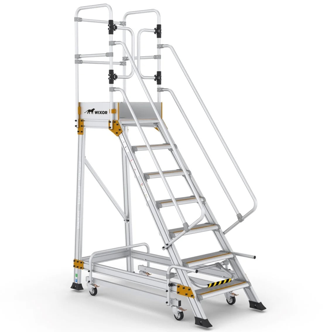 Podesttreppe 7 stufen | Handbremse