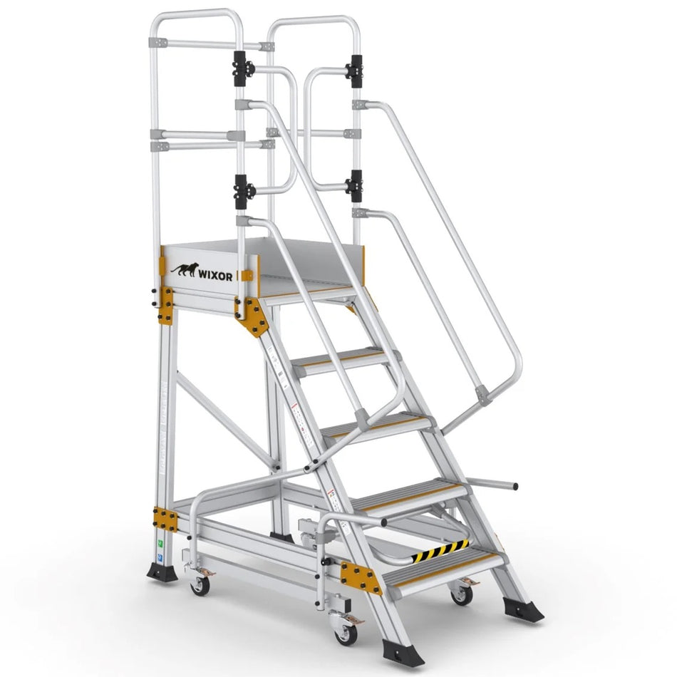 Podesttreppe 5 stufen | Handbremse
