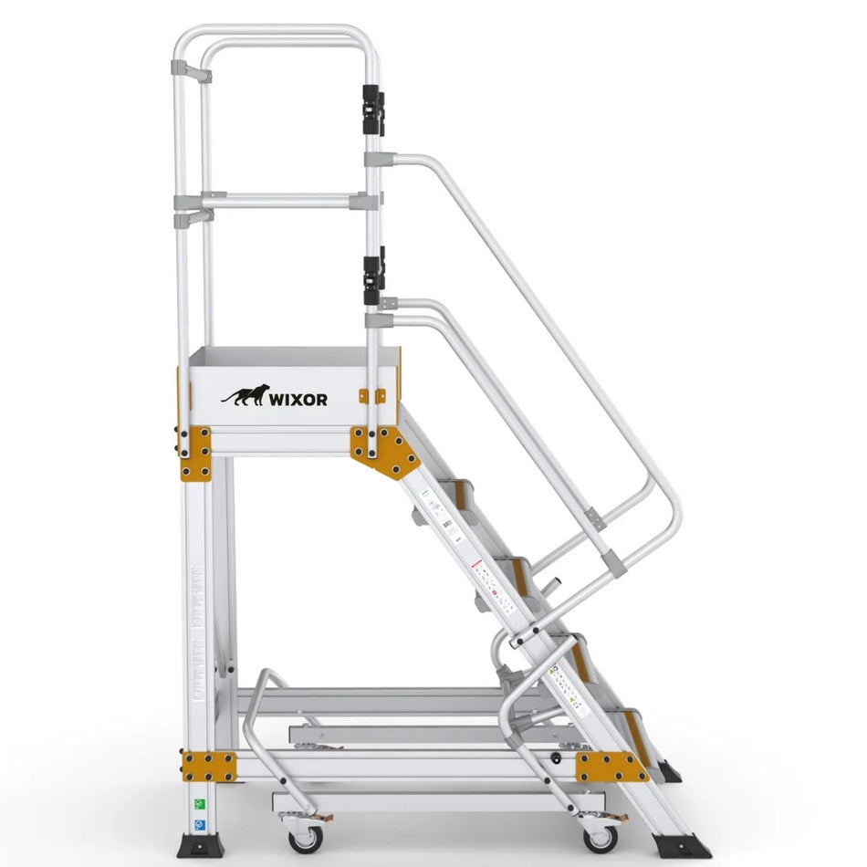 Podesttreppe 5 stufen | Handbremse