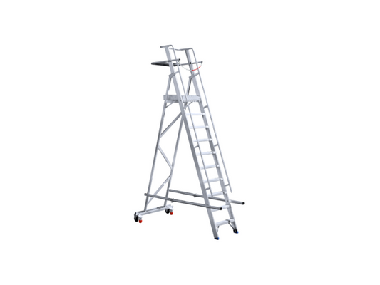 Eurostairs Lagertreppe Easy | 10 Stufen | Arbeitshöhe 4,50 m