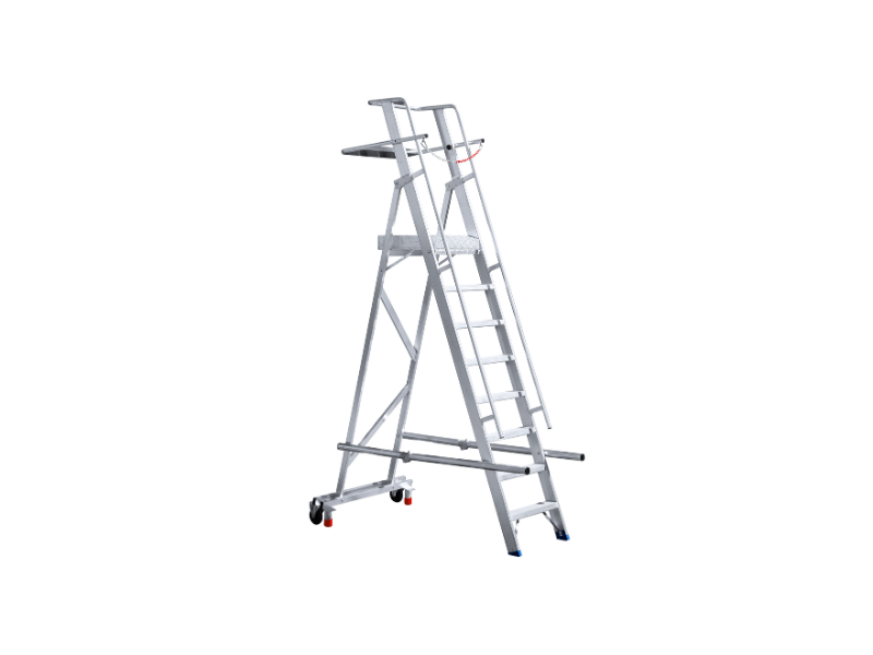 Eurostairs Lagertreppe Easy | 8 Stufen | Arbeitshöhe 4,00 m