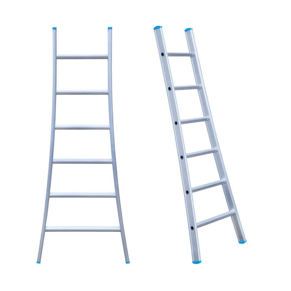 Anlegeleiter EUROSTAIRS gebogen 6 Stufen | 2,75 m Arbeitshöhe