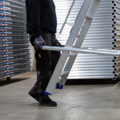 Eurostairs Lagertreppe Easy | 4 Stufen | Arbeitshöhe 3,00 m