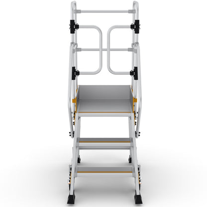 Podesttreppe 3 stufen | Federrollen