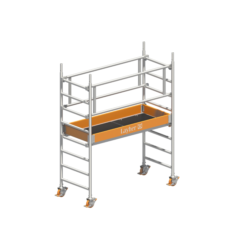 Layher Uni Leicht Rollgerüst 75x 180 Arbeitshöhe 3,11 m (1403201)