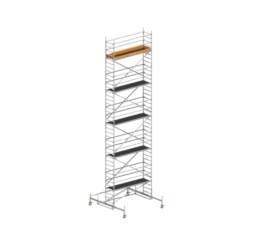 Layher Uni Standard Rollgerüst 75x285 Arbeitshöhe 11,38 m (1401109)