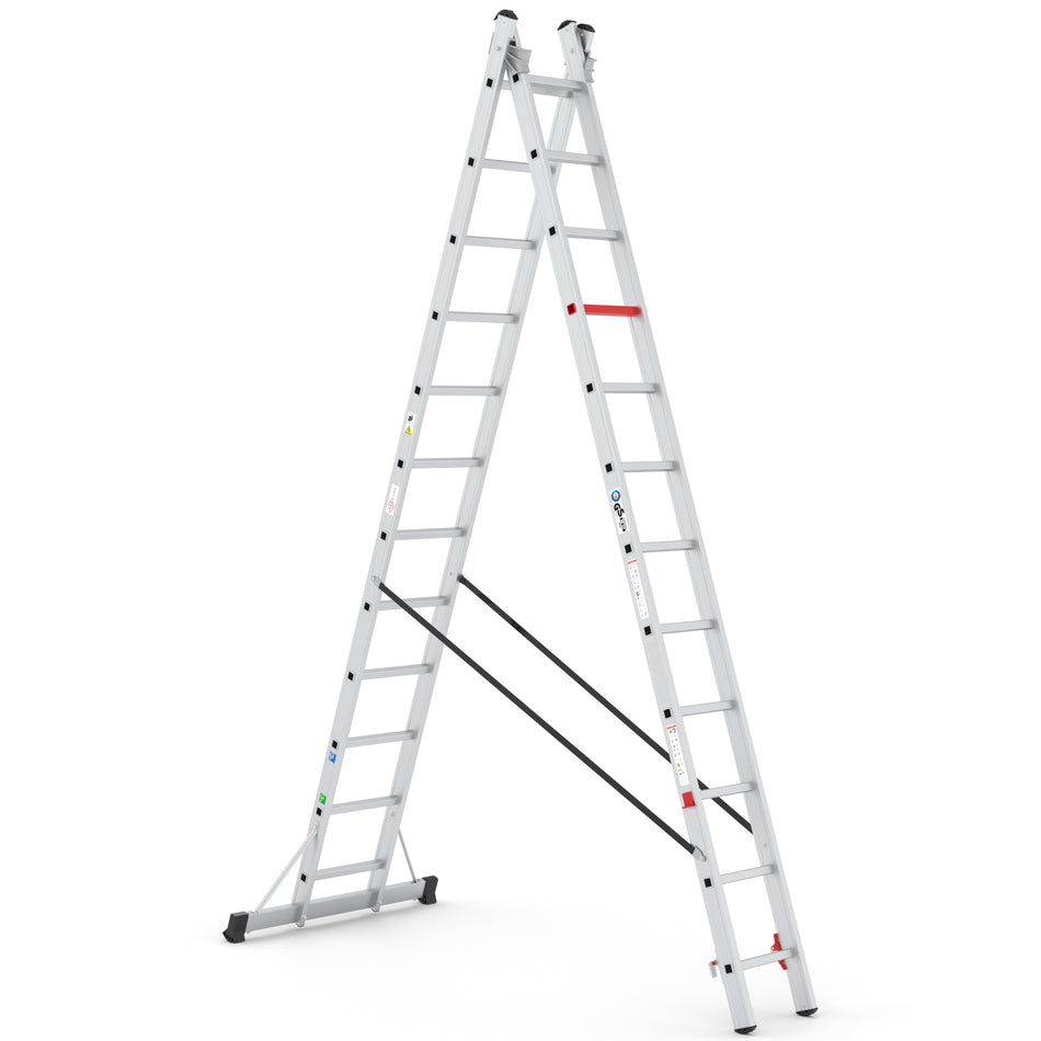 Aluminium Leiter 2x12