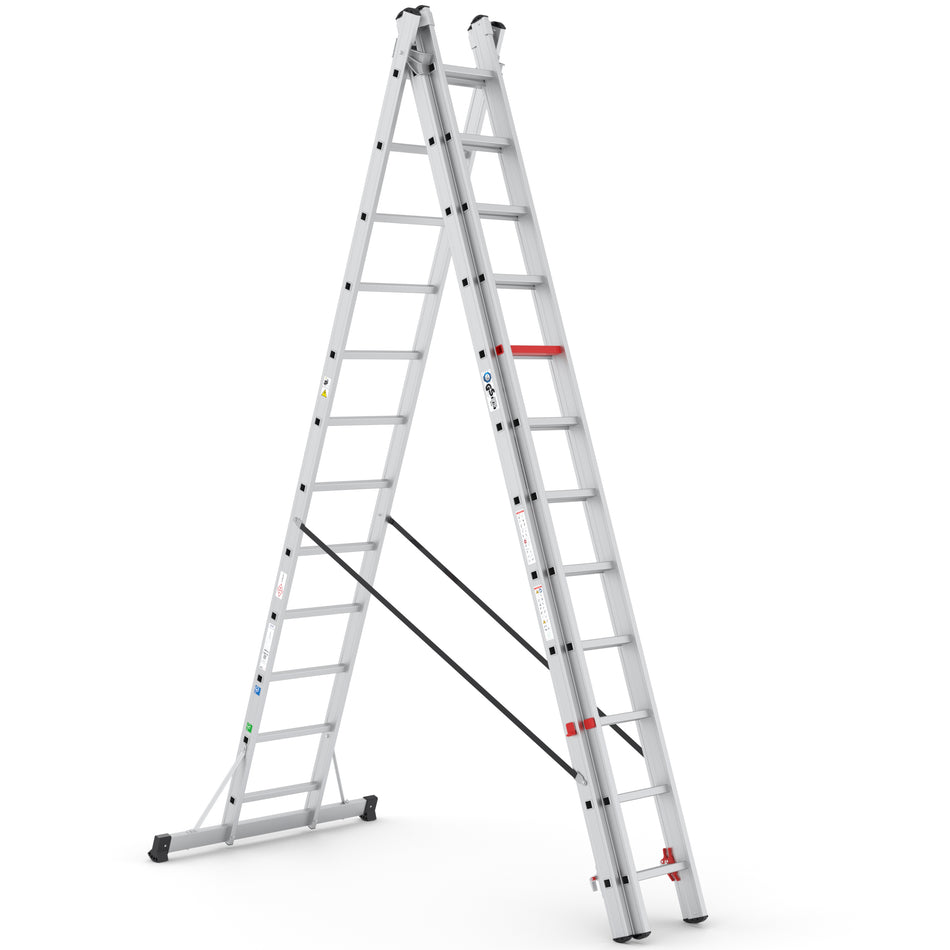 Aluminium Leiter 3x12