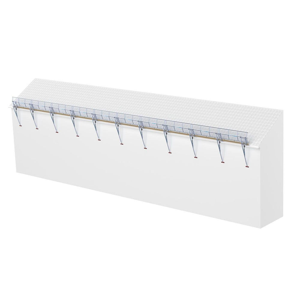 SGS Gerüst Dachrandsicherung für Schrägdach, 30 Meter SGS Dachrandsicherung MyScuff 